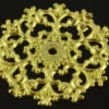 Filigree Back Plate - Bright Brass - 2 3/4" Diameter