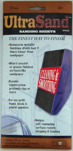 Fine Sanding Sheets - #0 - Cleaning & Smoothing - 99 Sq. Inches