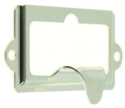 Nickel Plated Cabinet Label Holder W/ Finger Pull - 2 1/2" (1300)