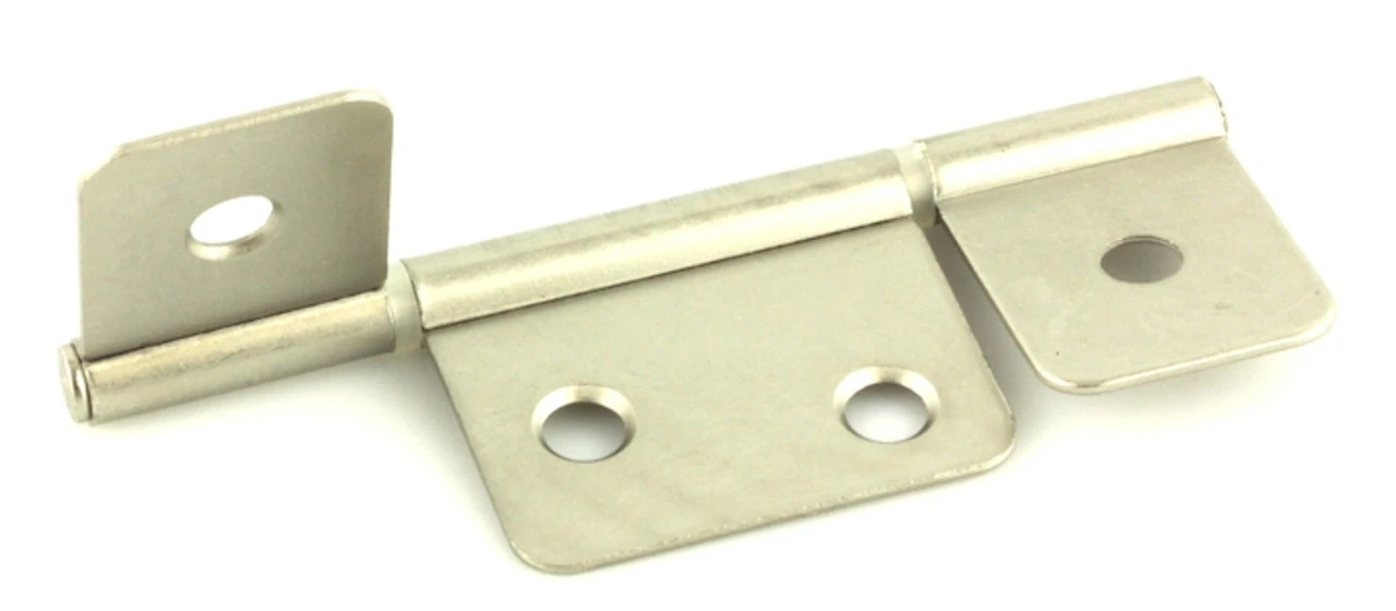 Flag Hinge 3-Leaf Bi-Fold & Shutter Satin Nickel - 3 1/2" 2 Flag Hinge 3-Leaf Bi-Fold & Shutter Satin Nickel - 3 1/2" - Image 2