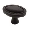 Liberty 1 1/4" Oval Rope Edge Knob Black