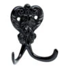 Liberty Flat Black Double Hook - 2-1/2"