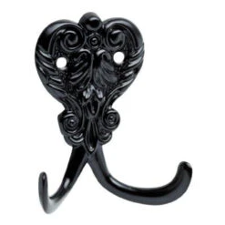 Liberty Flat Black Double Hook - 2-1/2"