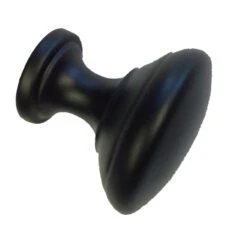 1-1/4" Classic Knob Flat Black