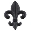 2-1/2" Fleur-de-Lis Knob Matte Black