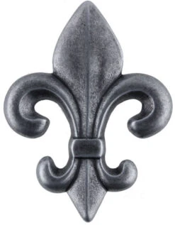 2-1/2" Fleur-de-Lis Pewter Knob Antique Pewter