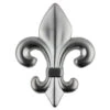 2-1/2" Fleur-de-Lis Knob Satin Nickel