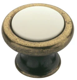 Liberty 1-1/2" Francesca Knob Bronzed Brass & Ivory