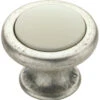 Liberty 1-1/2" Francesca Knob Old Silver & Ivory