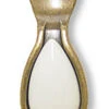 Liberty 1-1/16" Ceramic Insert Pendant Knob Bronzed Brass With Ivory