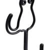 Franklin Brass Cat Wall Hook In Flat Black 6.6 Inches Tall FBWCAT-FB-C