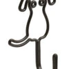 Franklin Brass Dog Shaped Wall Hook In Flat Black FBWDOG-FB-C