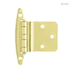 Free-Swinging 3/8" Inset Hinge - Bright Brass H523-BP