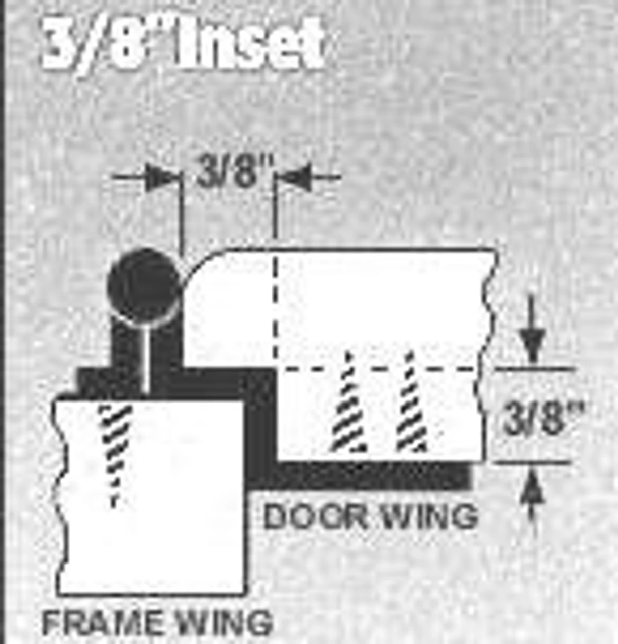 Free-Swinging 3/8" Inset Hinge - Bright Brass H523-BP 2 Free-Swinging 3/8" Inset Hinge - Bright Brass H523-BP - Image 2