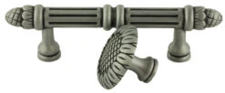 1-1/2" French Pineapple Knob Pewter -D'Lawless Hardware Shop french pineapple knob satin pewter 38mm p2716 apt100 pew 5 78344.1657742128