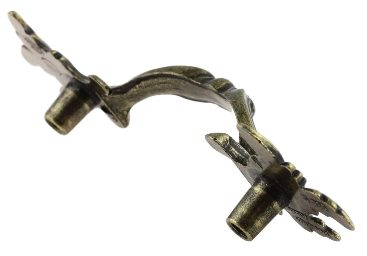 2-1/2" French Provincial Leaf Pull Antique English 2 2-1/2" French Provincial Leaf Pull Antique English - Image 2