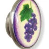 Liberty 1-1/8" Fresh Grapes Ceramic Insert Knob Satin Nickel