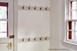 Front Mount Hook - Two Prong - Antique Brass - 4-3/8" H21-C897-AB -D'Lawless Hardware Shop front mount hook two prong antique brass 4 3 8 h21 c897 ab 4 59310.1660076289