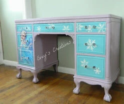 3" Octagon Glass Pull Clear With Oil Rubbed Bronze -D'Lawless Hardware Shop frozen inspired desk makeover glass pulls 1 65559.1646847437