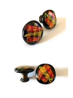 Knob Or Pull Making Base - Venetian Bronze -16x16mm 8 Knob Or Pull Making Base - Venetian Bronze -16x16mm -D'Lawless Hardware Shop fused glass knob parts 1 43420.1660589893