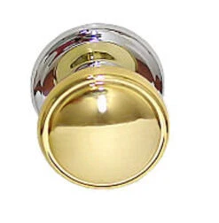 (AS IS) 2" Gainsborough Bi-Fold Knob Brass & Chrome