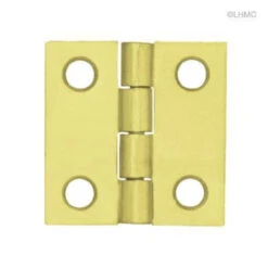 (10-Pairs) 1" Square Butt Hinge Brass Plated Pair Loose Pin