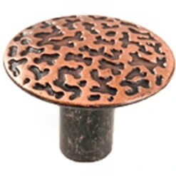 Liberty 1-1/16" Round Knob Hammered Antique Copper