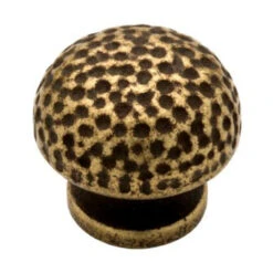 Liberty 1-1/4" Hammered Knob Antique Brass