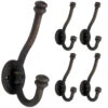 Large 6.7" Hammered Oil Rubbed Bronze Hooks - NON-MATCHING-5-PAK FBHAMH5-OB2-C