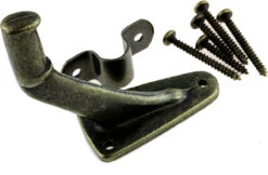 Handrail Support - Heavy Metal - Antique Brass B6490