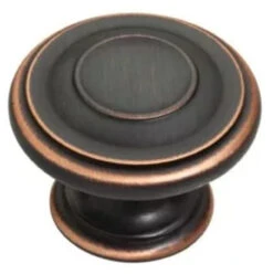 Liberty 1-3/8" Cabinet Shop Harmon Knob Bronze With Copper Highlights