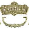 3" Victorian Bail Pull Crown & Jewel Design Solid Brass