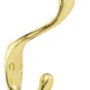 Heavy Coat Hook - 3-1/2" - Brass Plated