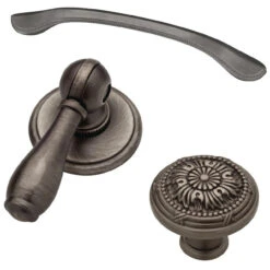 Liberty 10" Or 12" Dual Mount Taryn Appliance Pull Heirloom Silver -D'Lawless Hardware Shop heirloom silver hardware 1 03464.1646839926