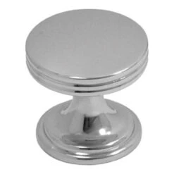 1" Wide Base Knob Chrome