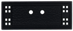 Liberty Horizontal Textured Backplate - Mission Black - 3 1/4"