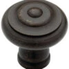 Liberty 1-3/8" Iron Craft Ringed Knob Wrought Iron