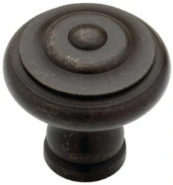 Liberty 1-3/8" Iron Craft Ringed Knob Wrought Iron