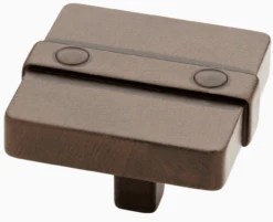 Liberty 1" Riveted Knob Rusted Iron