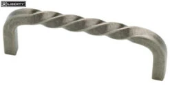 Liberty 3-3/4" Iron Craft Twisted Pull Tumbled Pewter