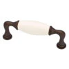 Liberty 3-3/4" Ceramic Insert Pull Ivory & Bronze