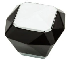 Liberty 1-3/8" Kaley Knob Black And Chrome