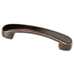 Liberty 3" Or 3-3/4" Dual Mount Kirkwood Pull Bronze With Copper Highlights