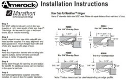 Marathon Brass Plated Amerock Self-Latching Knife Hinge For 1/2" Overlay HAM-CM2606-3 -D'Lawless Hardware Shop knife hinge installation instructions 5 20108.1659465328
