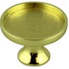Knob Base For Glass Cabochon - 29.75mm Inside Polished Brass Finish