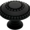 Liberty 1-3/8" Double Beaded Knob Flat Black