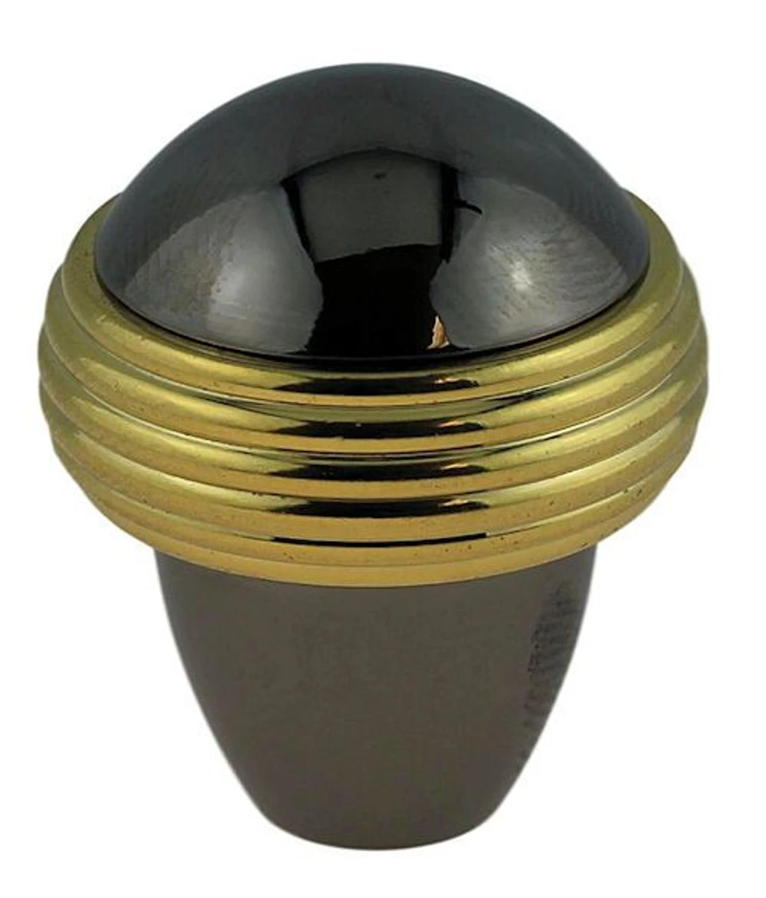 Liberty 1" Two Tone Knob Black Nickel And Solid Brass 1 Liberty 1" Two Tone Knob Black Nickel And Solid Brass