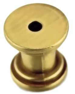 Knob Or Pull Making Base - Satin Brass - 16x16mm