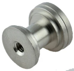 Knob Or Pull Making Base - Solid Brass - Satin Nickel -16x16mm M10-BRASSBASE-SN -D'Lawless Hardware Shop knob or pull making base solid brass satin nickel 16x16mm m10 brassbase sn 4 58470.1660585060