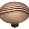 Liberty 1-1/4" Contempo Knuckle Knob Red Antique Copper Low Sheen